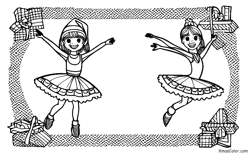 Noël / Danseur: Une patineuse artistique