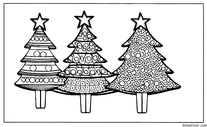 Noël / Décoration de biscuits de Noël: Un design simple d'un sapin de Noël