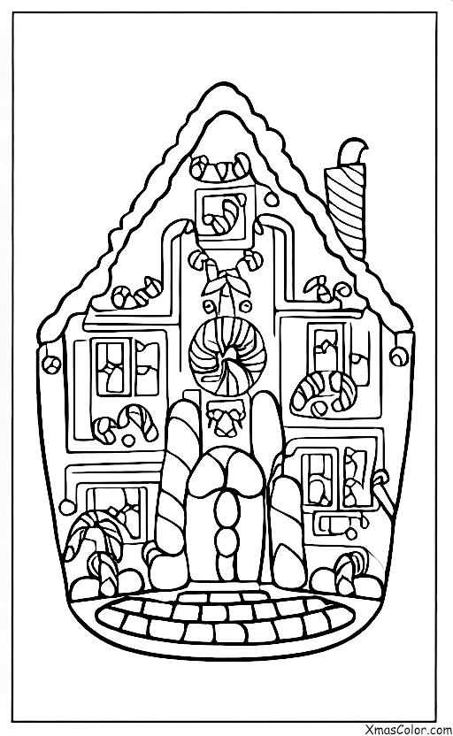 Noël / Décoration de maisons en pain d'épices: Famille qui décore des maisons en pain d'épice ensemble