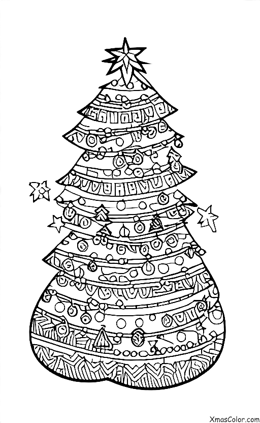 Noël / Décoration de Sapin de Noël: Décorer l'arbre avec des guirlandes