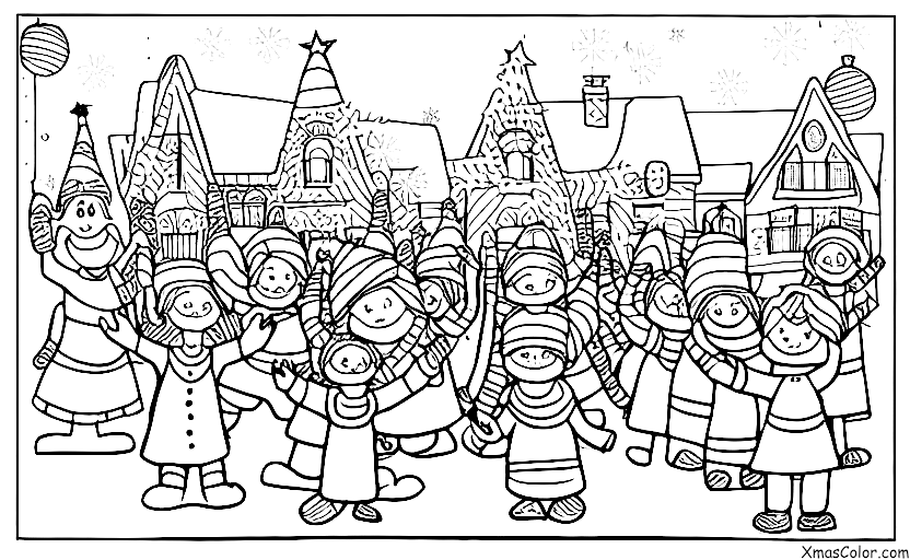 Noël / Défilés de Noël: Les enfants dans le défilé de Noël