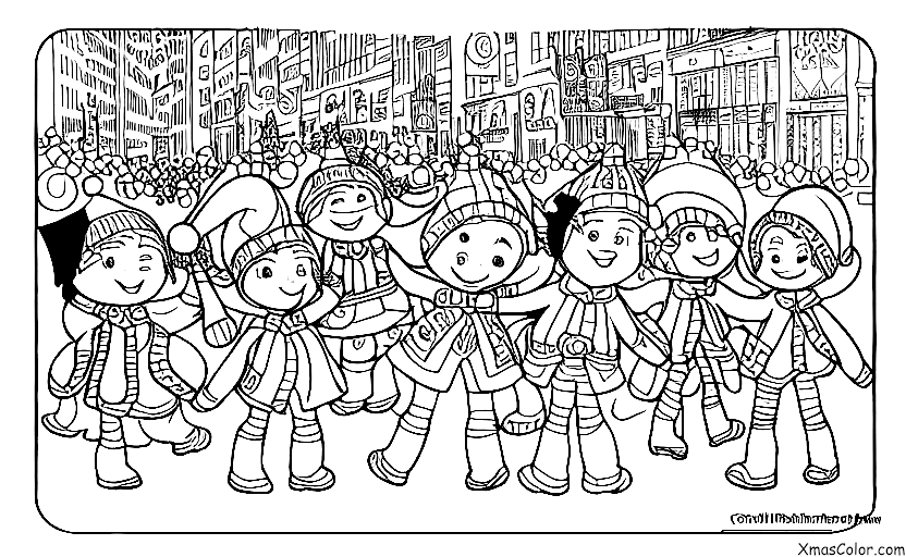 Noël / Défilés de Noël: Un grand défilé de Noël sur la 5e avenue à New York