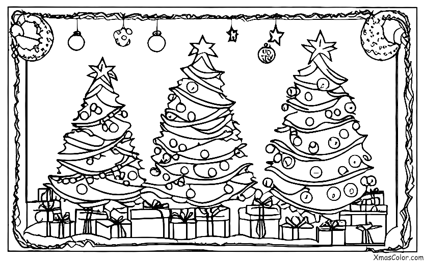 Noël / Differentes manières de décorer un sapin de Noël: Décorer l'arbre de Noël avec des ornements