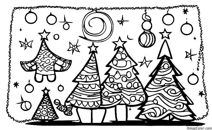 Noël / Differentes manières de décorer un sapin de Noël: Ornements de sapin de Noel