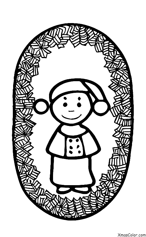 Noël / Donner: Donner avec une couronne de Noël