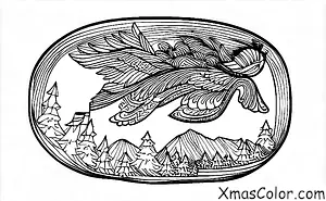 Noël / Donner: Donner volant dans le ciel