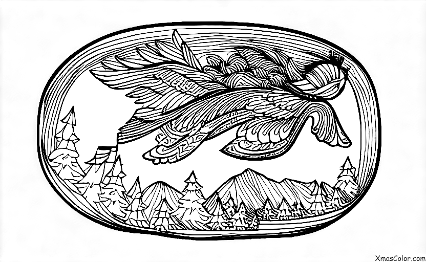 Noël / Donner: Donner volant dans le ciel