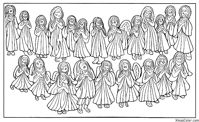Noël / Écoute! Les anges annoncent: Un choeur d'anges qui chantent