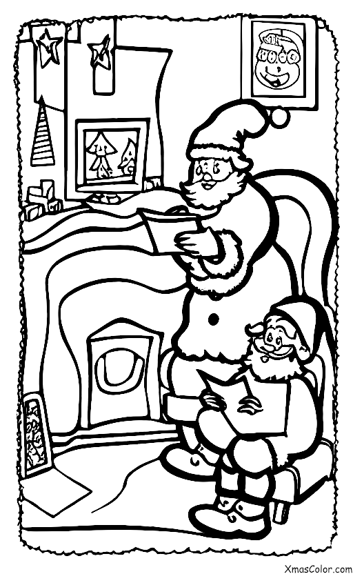 Noël / Écrire des lettres à papa Noël: Santy lit une lettre d'un enfant