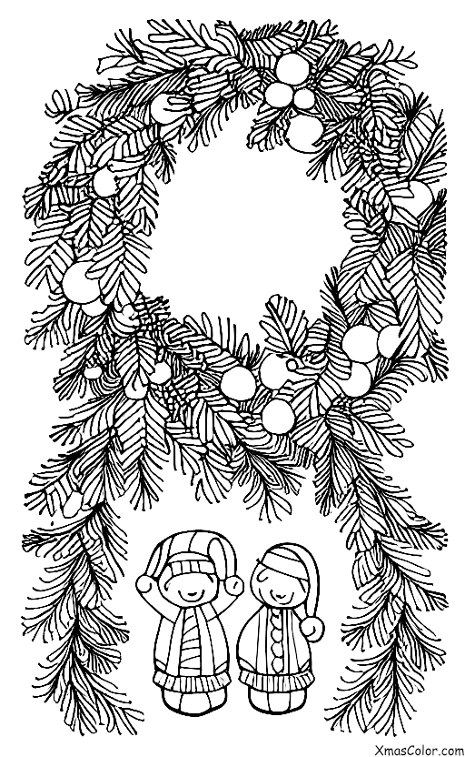 Noël / Espoir: Un couronnes de Noël
