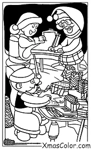 Noël / Esprit de Noël: Un garçon écrit une lettre à Papa Noël