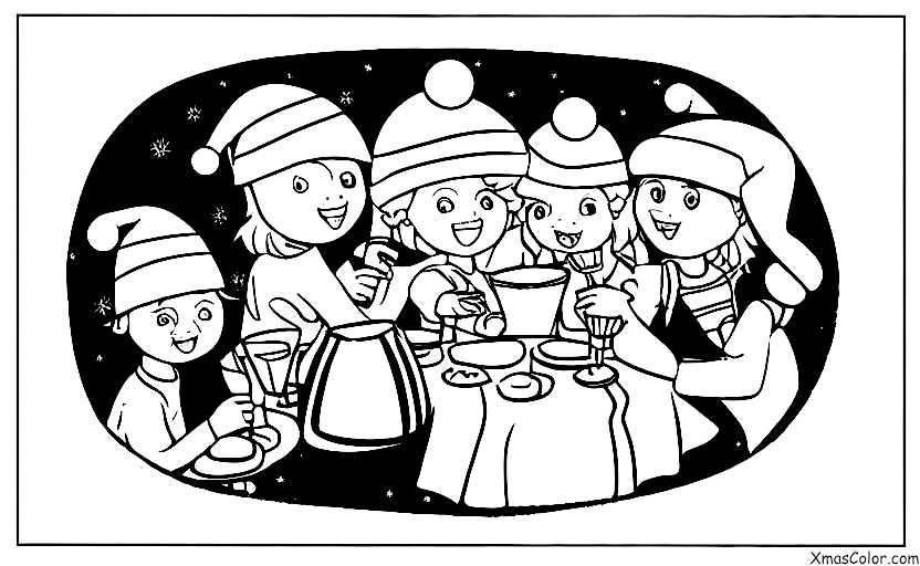 Noël / Fêtes des vacances: Fête de vacances dans un club