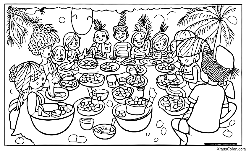 Noël / Fêtes des vacances: Une fête des vacances dans les tropiques