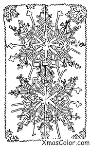 Noël / Flocons de neige: Un groupe de flocons de neige tombant