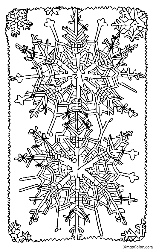 Noël / Flocons de neige: Un groupe de flocons de neige tombant