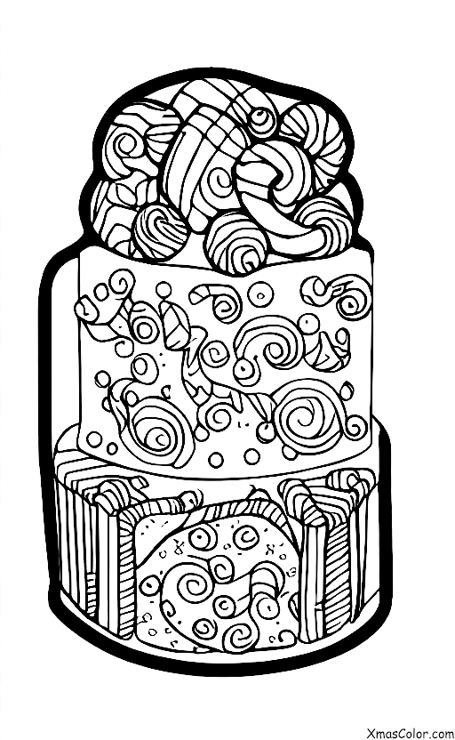 Noël / Gâteau de Noël: Un gâteau de Noël