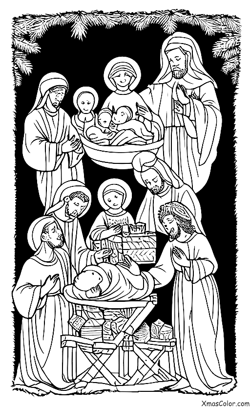 Noël / Habillez les salles: La crèche