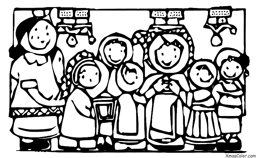 Noël / Hanoukka: Un enfant allume la menorah