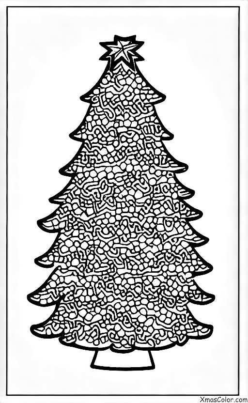Noël / Houx: Un sapin de Noël décoré de houx