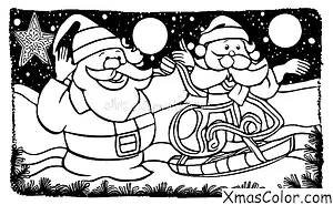 Noël / Île de Noël: Papa Noël surfant