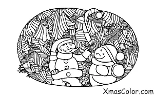 Noël / Île de Noël: Père Noël aux Îles des Cocos