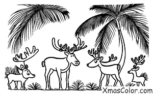 Noël / Île de Noël: Renne de l'île Christmas
