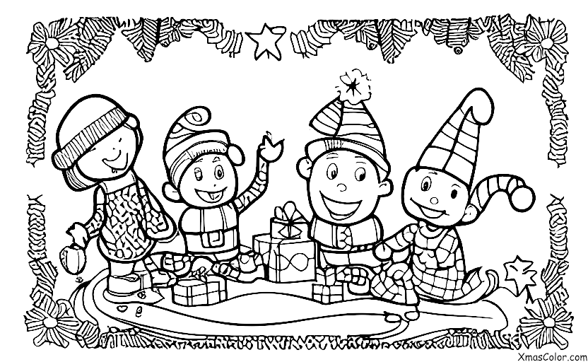 Noël / Jeux de Noël: Un jeu de collage du nez de Rudolph