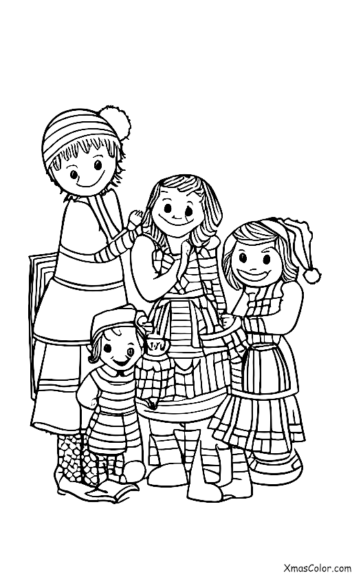 Noël / Joie: Une grande réunion familiale à Noël