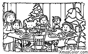 Noël / Jour de Noël: Dîner du jour de Noël