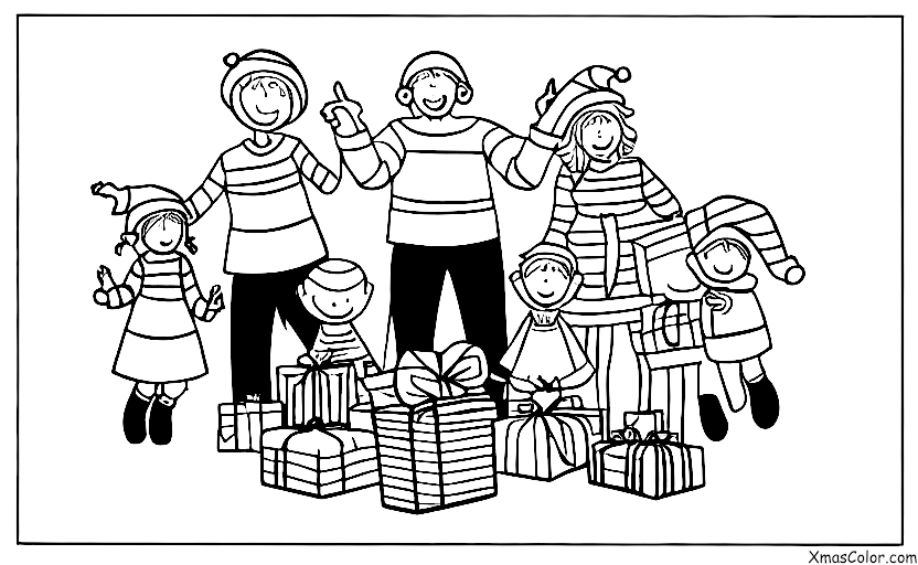 Noël / Jour de Noël: Ouvrir les cadeaux le jour de Noël