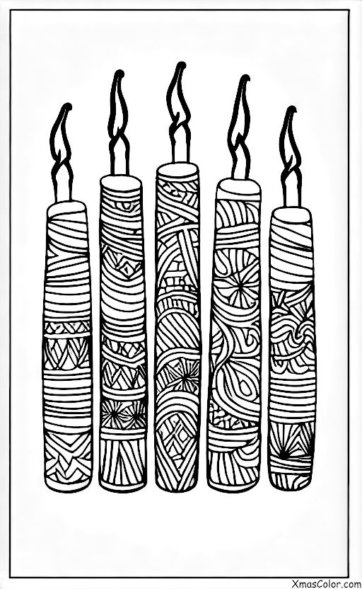 Noël / Kwanzaa: Bougies de Kwanzaa