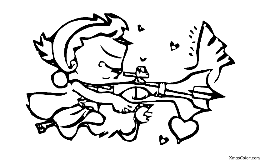 Noël / L'Amour: Cupidon tirant ses flèches