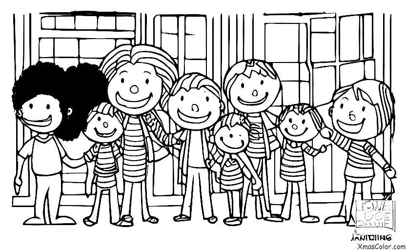 Noël / La famille: Une famille qui chante ensemble