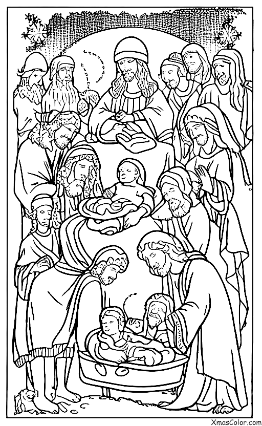 Noël / La naissance de Jésus: Jésus dans une crèche