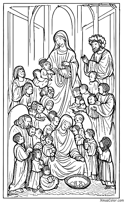 Noël / La naissance de Jésus: La scène de la nativité