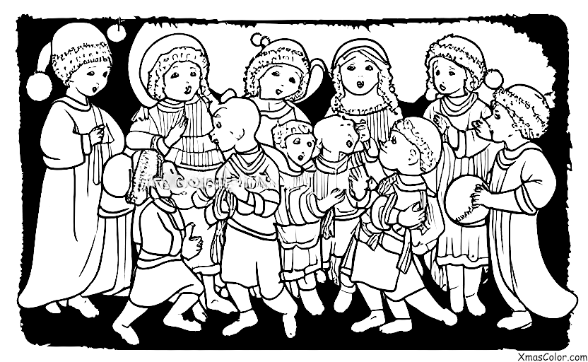 Noël / La Première Noël: La chanson duPremier Noel chantée par des enfants dans une pièce de théâtre scolaire