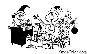 Noël / Le Grinch: Le Grinch dans son atelier