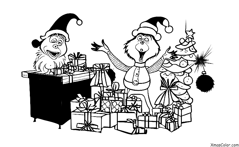 Noël / Le Grinch: Le Grinch dans son atelier
