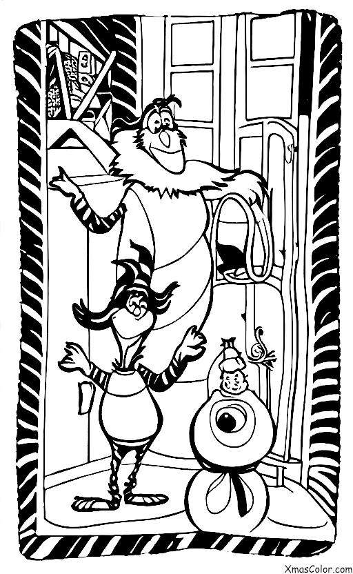 Noël / Le Grinch: Le Grinch essayant de voler Noël