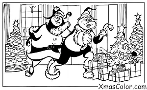 Noël / Le Grinch: Le Grinch pourchassé par le Père Noël