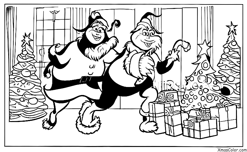 Noël / Le Grinch: Le Grinch pourchassé par le Père Noël