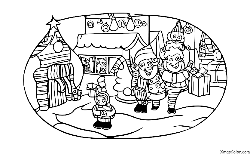 Noël / Le Pôle Sud: Atelier de Santa au Pôle Sud