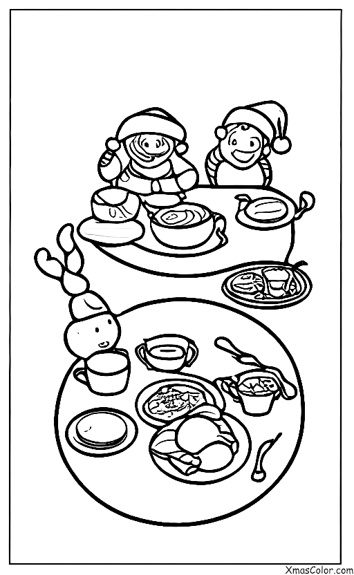 Noël / Lendemain de Noël: Petit déjeuner du jour de l'an