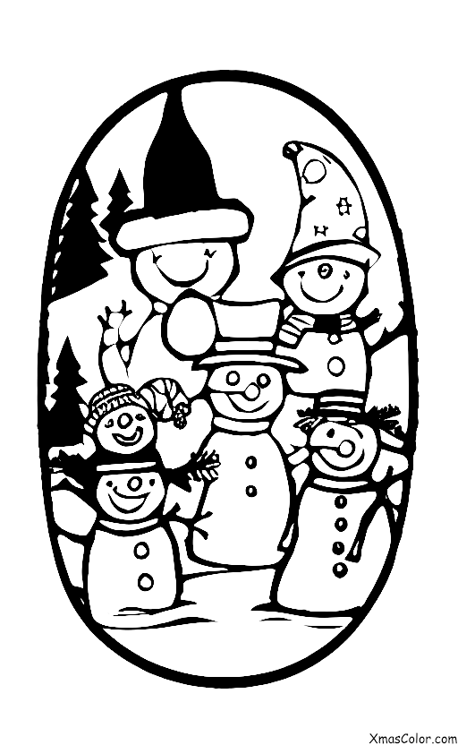 Noël / Les amis de Bonhomme de Neige: Frosty et ses amis font une descente en traîneau sur une colline