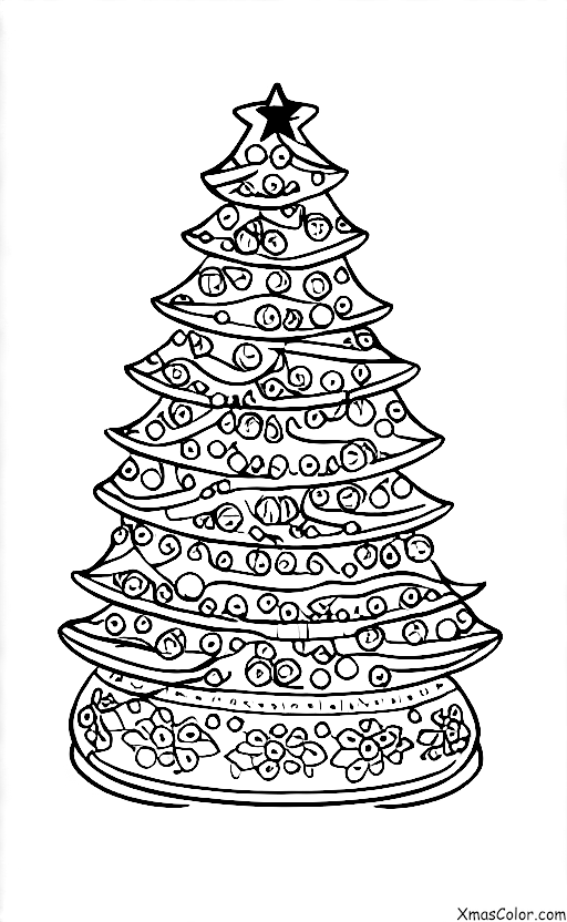 Noël / Les campanilles: Les cloches de Noël sur un sapin de Noël