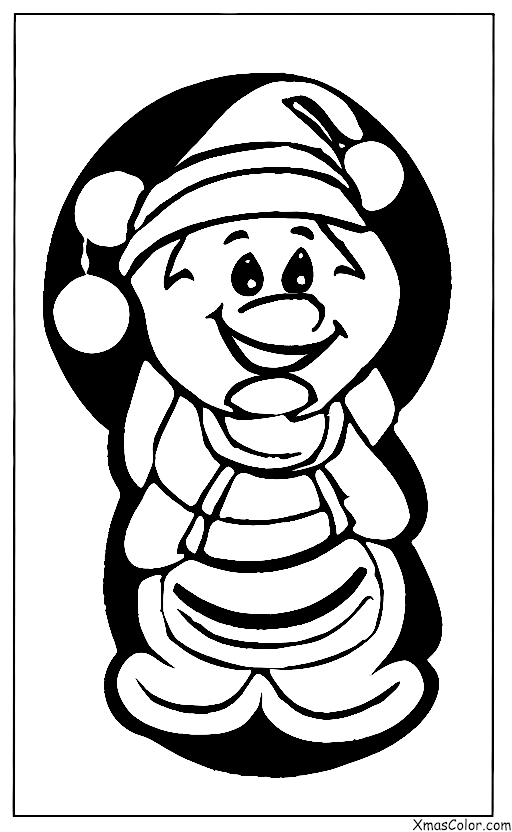 Noël / Les campanilles: Un clocheton sur le Père Noël