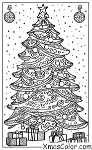 Noël / Les campanilles: Une clochette sur un sapin de Noël