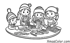 Noël / Les lutins: Les lutins fabriquant des jouets