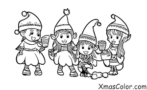 Noël / Les lutins: Les lutins jouant