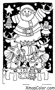 Noël / Les rennes du Père Noël: Les rennes volants